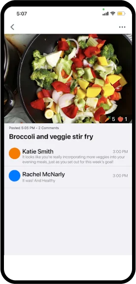 Screenshot of the Fruit Street app